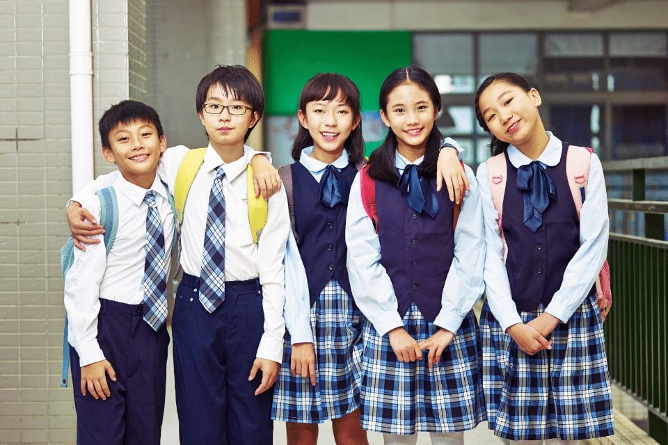 mundurki szkolne w Azji
